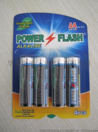 供应5号电池挂卡装AA碱性电池环保电池可出口贴牌定制