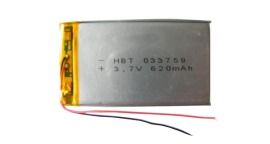 华宝通聚合物锂电池053759行车记录仪电池1100mah容量蓝牙耳机电池